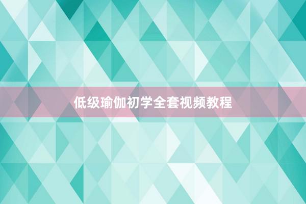 低级瑜伽初学全套视频教程